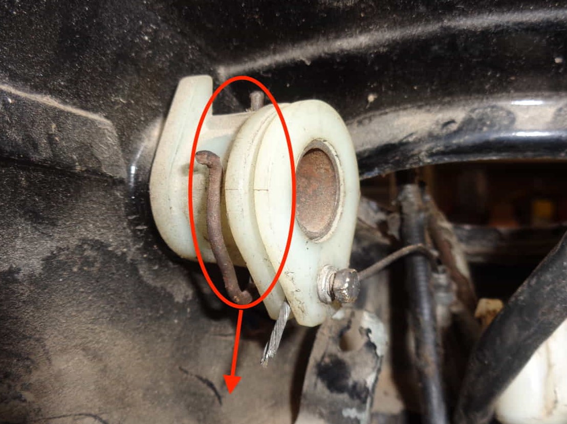 Pasador polea acelerador vespino