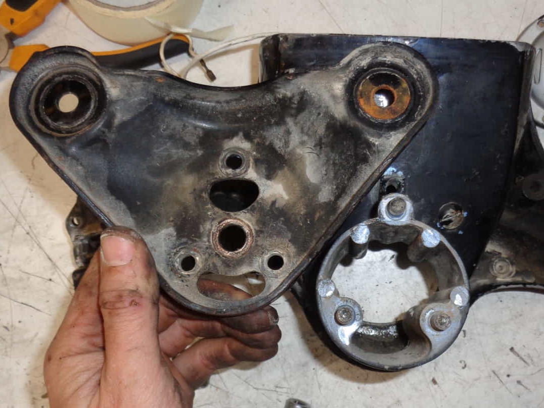 Tija superior de vespino desmontada