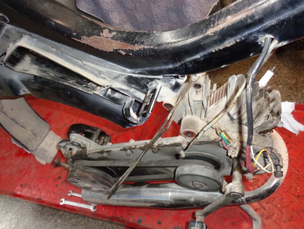 descuelgue de motor de vespino