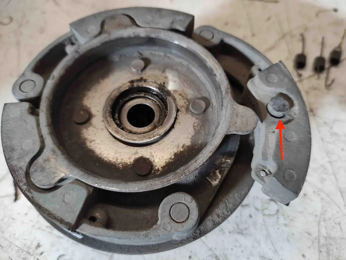 Goma mordaza embrague vespino