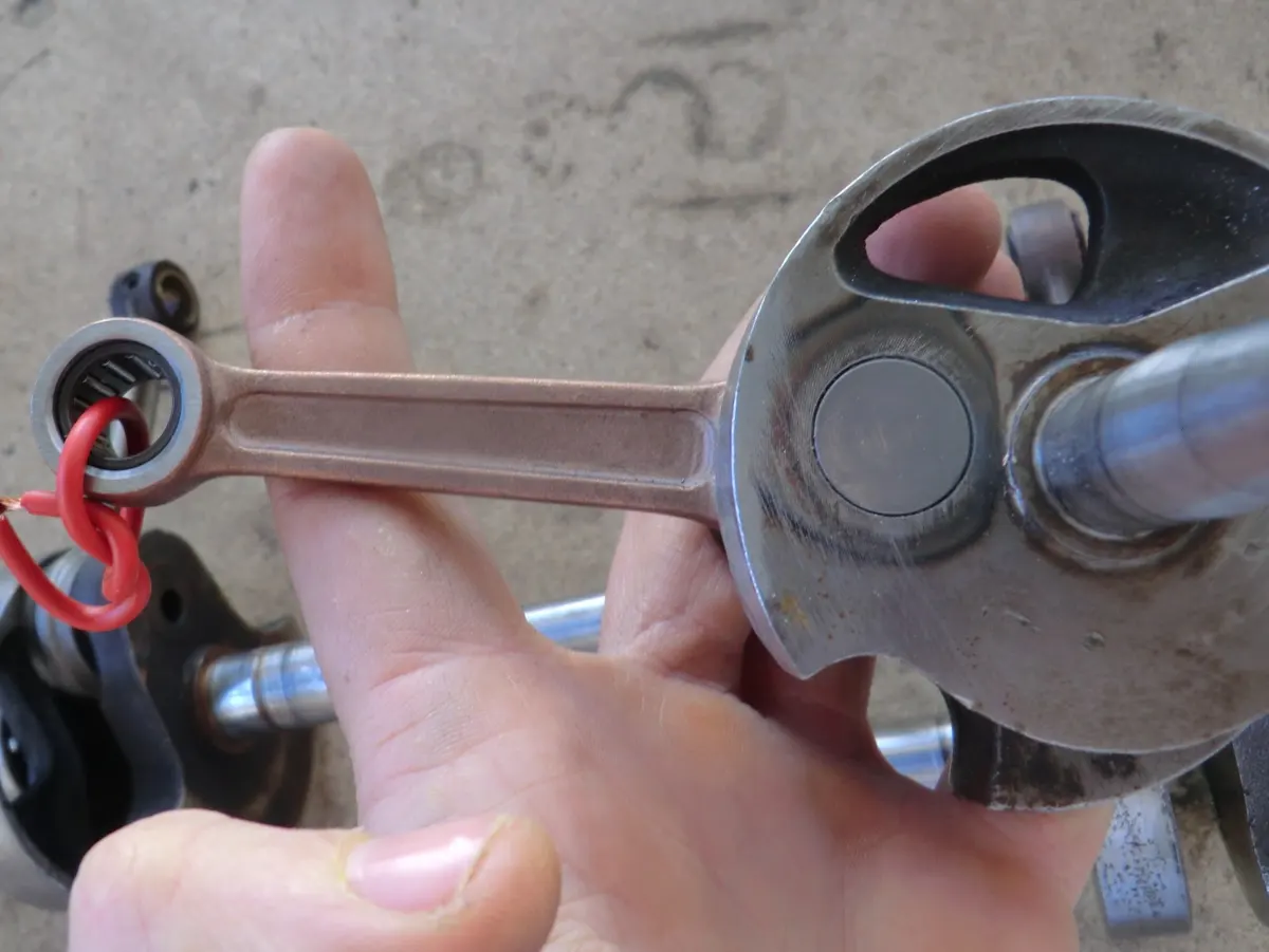 Cigüeñal de Vespion con biena sustituida