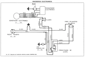 Esquema electrico de Vespino SC