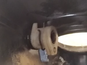 Leva del mando de acelerador de vespino correctamente montada